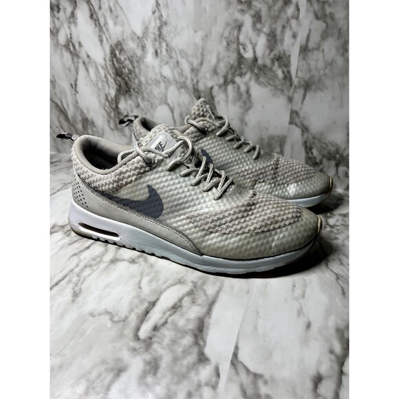 NIKE Air Max THEA Print Mesh Running Sneaker Light Base Grey Women's Size 9.5 - Picture 2 of 6